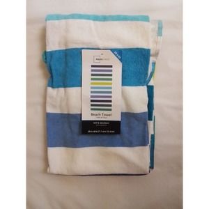 Mainstays Beach Towel 28X60 Inch Soft & Absorbent 100% Cotton